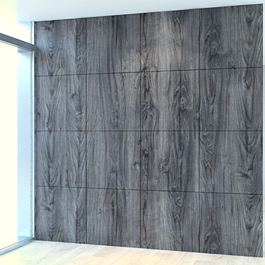 Versatile Wood Panel for Interior Design. 3D model image 1 