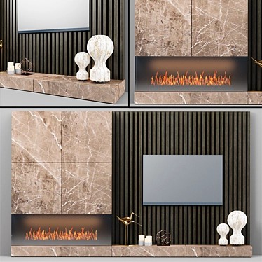 Sleek TV Stand: Modern Design 3D model image 1 