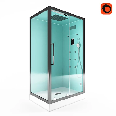 Luxury Shower Cabin: Lagard Triumph 3D model image 1 