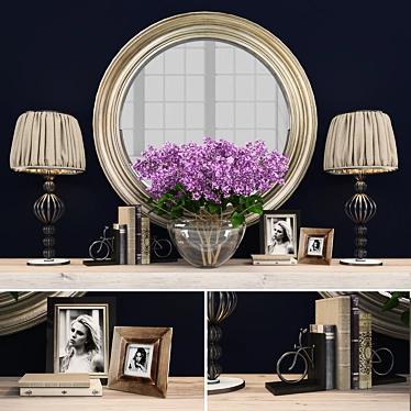 Elegant Home Decor Set 3D model image 1 