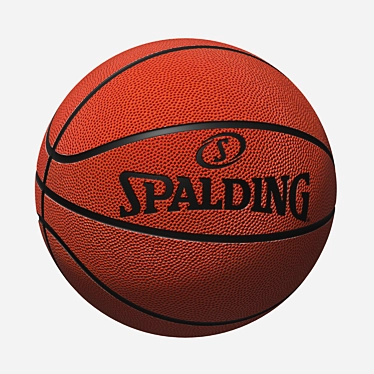 Spalding Basketball: High-Quality & Durable 3D model image 1 