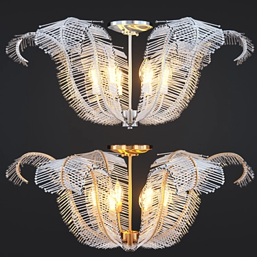 Stylish Visual Comfort Pendant Light 3D model image 1 