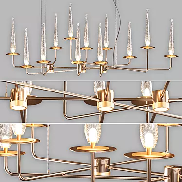 Lancelot Chandelier: Timeless Elegance 3D model image 1 