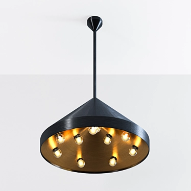 Illuminating Electric Ballroom - Modern Lighting Fixture 3D model image 1 