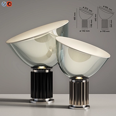 Flos Taccia Table Lamp: Modern Elegance, Timeless Design 3D model image 1 