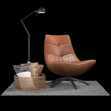 Reflex Lounge Chair Set 3D model image 1 