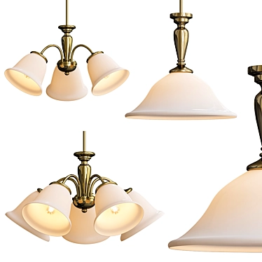 Elegant Cougar Stepney Pendant 3D model image 1 