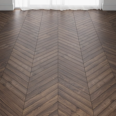 Virginia Walnut Parquet: Variety in 3 Designs 3D model image 1 