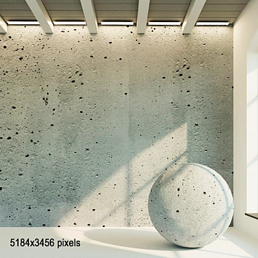 Seamless Concrete Wall Texture 3D model image 1 