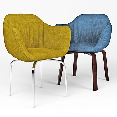 Elegant NAOS MisuraEmme Chair 3D model image 1 
