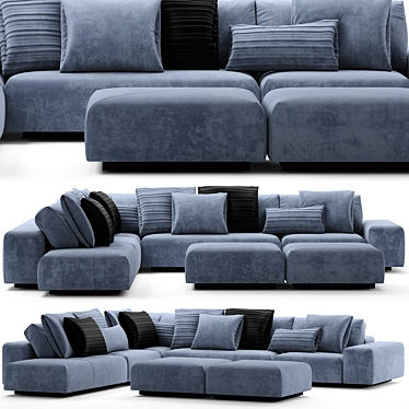 Monsieur Modular Sofa: A Seamless Blend of Style and Function 3D model image 1 