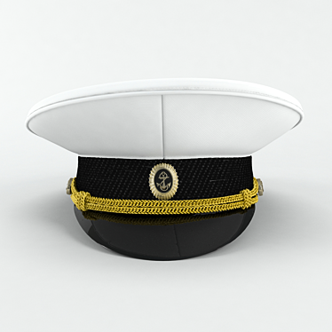 Maritime Commander Cap 3D model image 1 