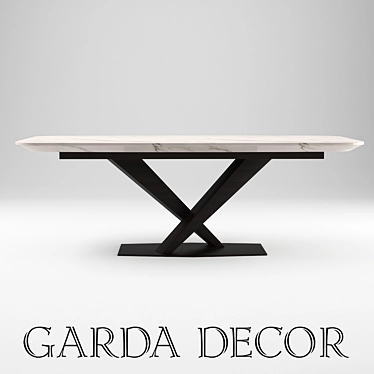 Garda Decor Stone Coffee Table 3D model image 1 