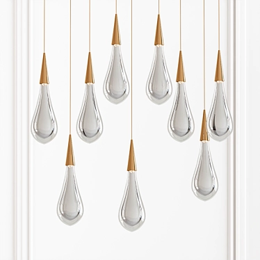 Title: Elegant Pour Chandelier 3D model image 1 