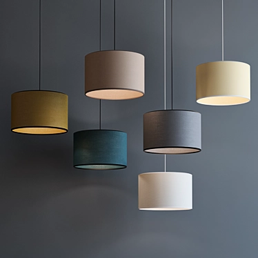 Metropolight Suspension Cylindre Set 3D model image 1 