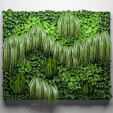 Green Wall Module: Vertical Garden 3D model image 1 