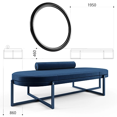 Bench Sigmund factory Arflex