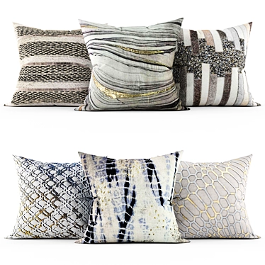 Luxury Home Decor Pillows 3D model image 1 