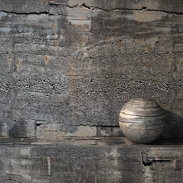 Seamless Concrete Wall Texture 3D model image 1 