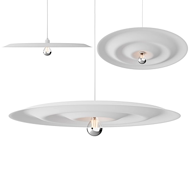 Sleek Scandinavian Lighting Duo: w171 Alma Pendant & Wall Light 3D model image 1 