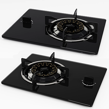 ELDIG Gas Hob: Efficient and Stylish Cooking 3D model image 1 