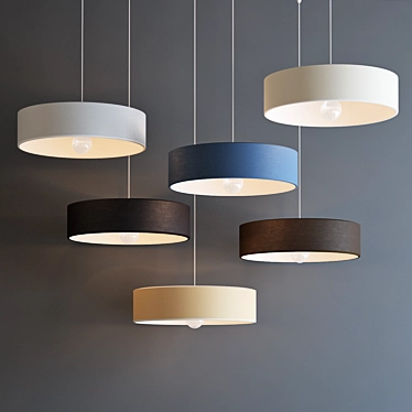 Metropolight Suspension Slim - Sleek and Stylish Lighting 3D model image 1 
