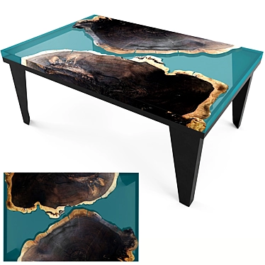 Elegant Epoxy Table 3D model image 1 