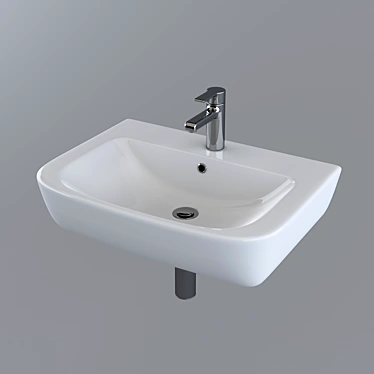 Urban Elegance Wall Basin 3D model image 1 