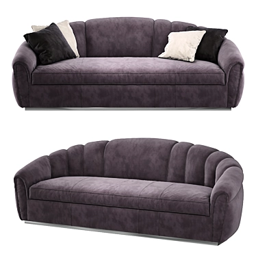 Elegant Manila Sofa: Unmatched Comfort 3D model image 1 