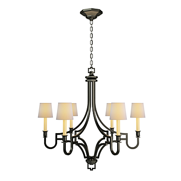 E.F. Chapman Mykonos Chandelier: Aged Iron 3D model image 1 