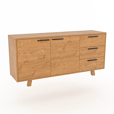 Stylish Blanga Chest of Drawers 3D model image 1 