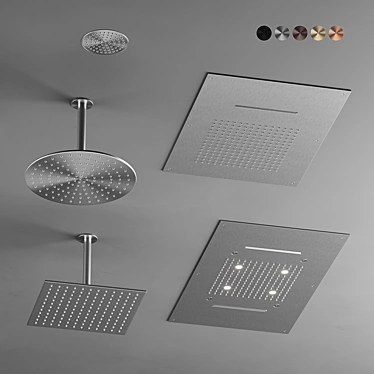 CEA Sleek Shower Heads 3D model image 1 