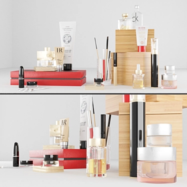 Glamorous Beauty Essentials Set 3D model image 1 