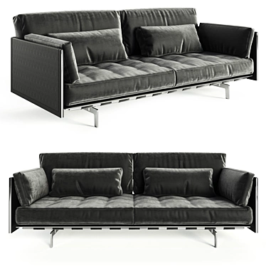 Poltrona Frau Sofa Clayton 1470 3D model image 1 