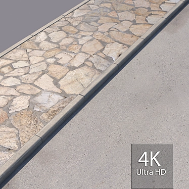 Versatile Sidewalk 9: Plitka, Doroga, Bordyurny Kamen 3D model image 1 