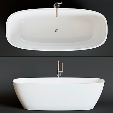 Agape Normal - Sleek and Stylish Bath Tub (170x72x50.5cm) 3D model image 1 