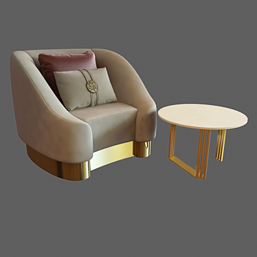 Modern Bizzotto Furniture Set 3D model image 1 