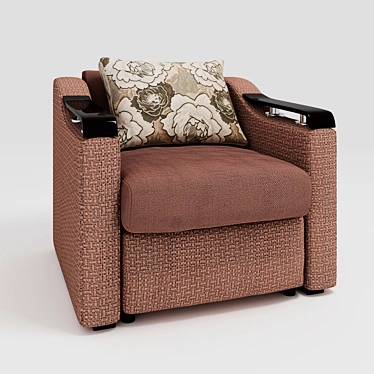 Milan Armchair: Luxury and Comfort 3D model image 1 