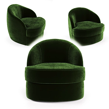 Botero Lounge Chair by India Mahdavi 3D model image 1 