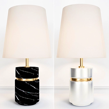 Modern Kara Mann Band Short Table Lamp 3D model image 1 