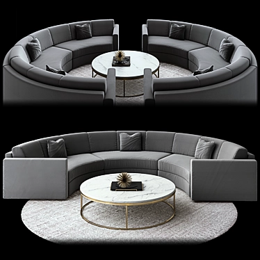 Curve sofa Restoration Hardware