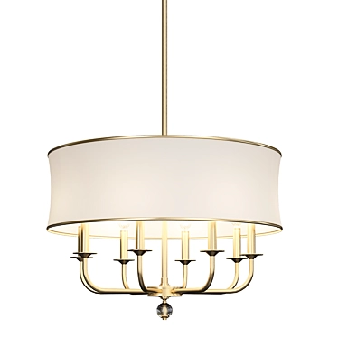 Elegant Ethan Allen Chandelier 3D model image 1 