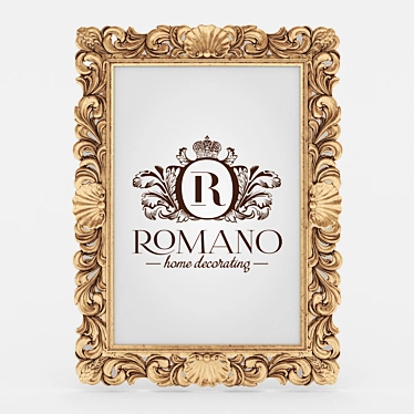 Elegant Gold/Silver Mirror: Romano Home 3D model image 1 