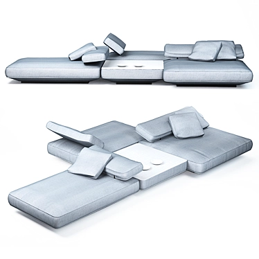 Agio Paola Lenti 3-Seater Sofa 3D model image 1 