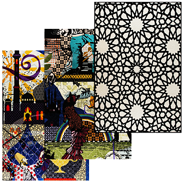 Luxury Turkish Inspired Rugs 3D model image 1 