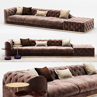 Longhi Milton Sofa: Special Composition 3D model image 1 