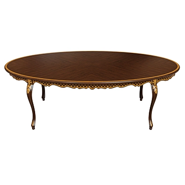 Classic Veneer Table - 2400 3D model image 1 