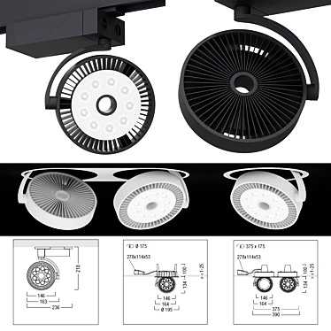 DISCUS Evolution LED - Innovative Lighting Solution 3D model image 1 
