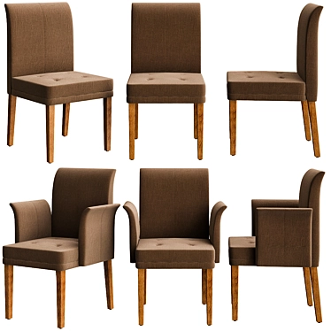 Luxury Lord Gerrit Armchair 3D model image 1 