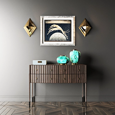 Console + Sconce Set for Eichholtz: Wall Lamp Augusta 3D model image 1 